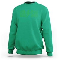 Funny Irish Rocker St Patrickss Day Lightning Bolt Rock and Roll Sweatshirt