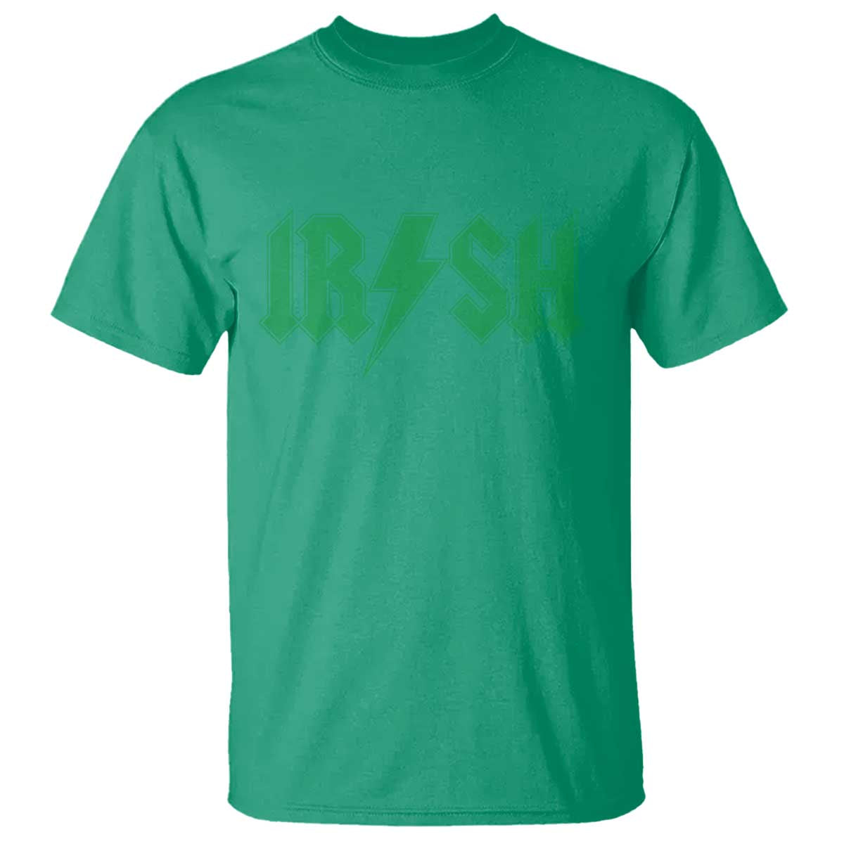 Funny Irish Rocker St Patrickss Day Lightning Bolt Rock and Roll T Shirt