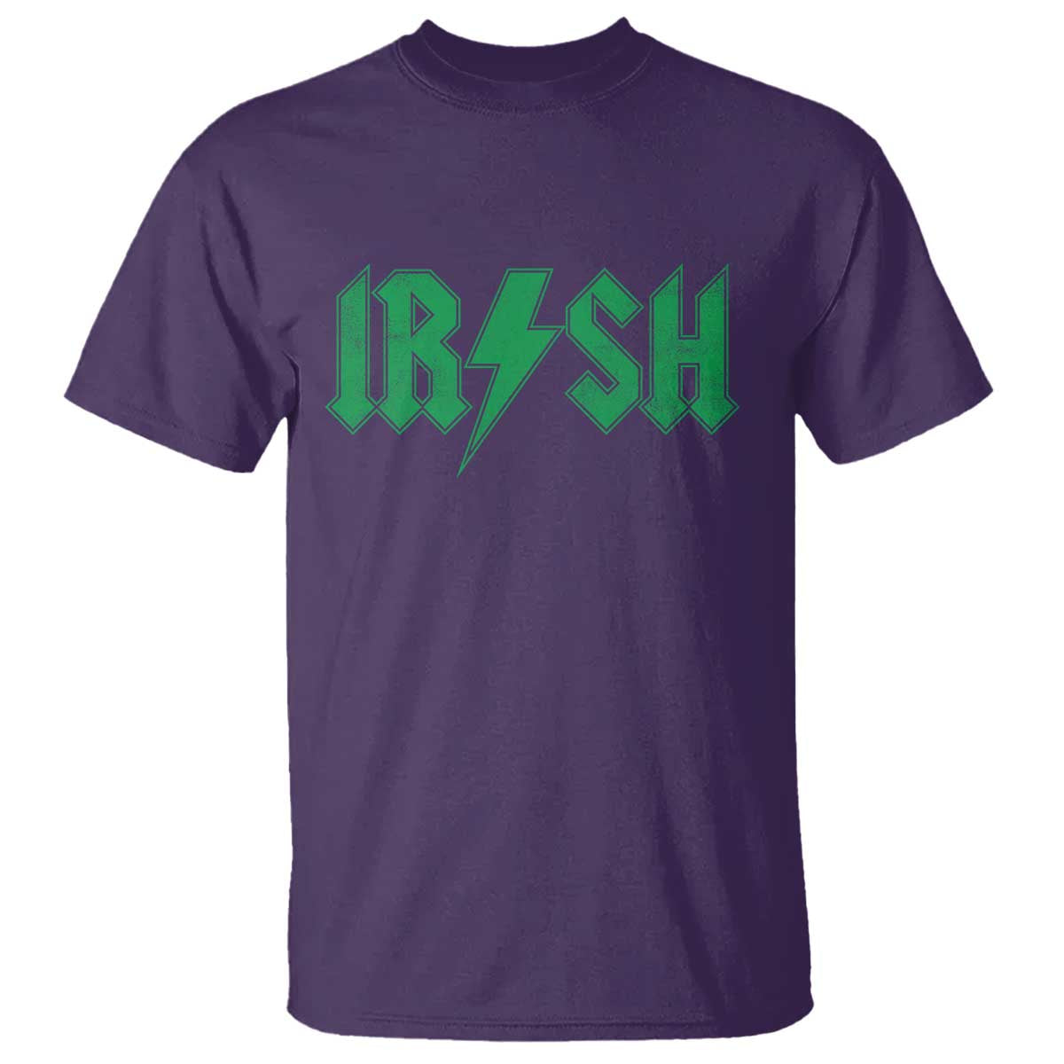 Funny Irish Rocker St Patrickss Day Lightning Bolt Rock and Roll T Shirt