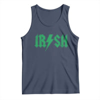 Funny Irish Rocker St Patrickss Day Lightning Bolt Rock and Roll Tank Top