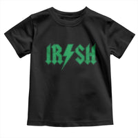 Funny Irish Rocker St Patrickss Day Lightning Bolt Rock and Roll Toddler T Shirt