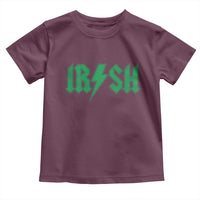 Funny Irish Rocker St Patrickss Day Lightning Bolt Rock and Roll Toddler T Shirt
