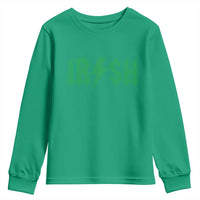 Funny Irish Rocker St Patrickss Day Lightning Bolt Rock and Roll Youth Sweatshirt
