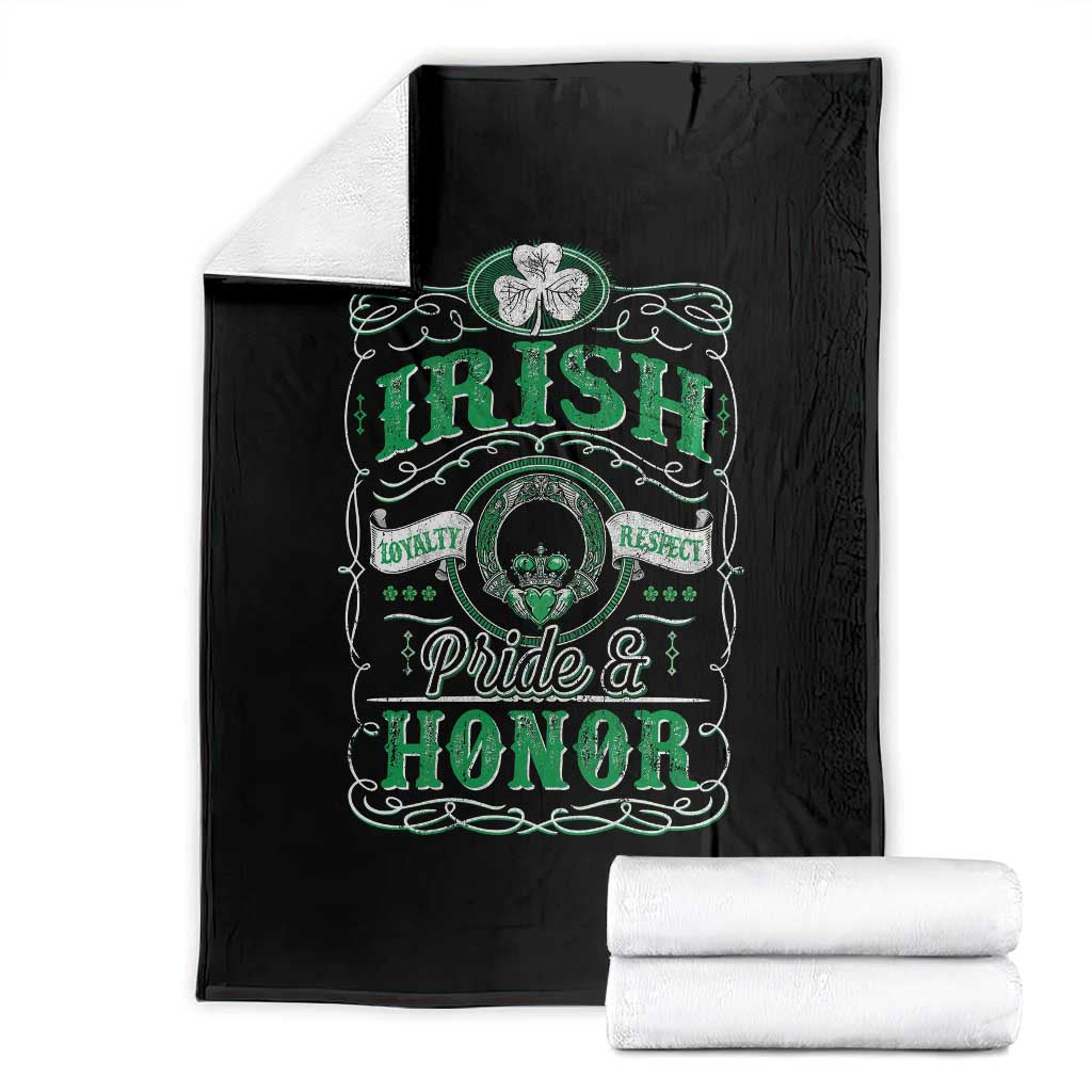Vintage Irish Pride And Honor St Patricks Day Throw Blanket