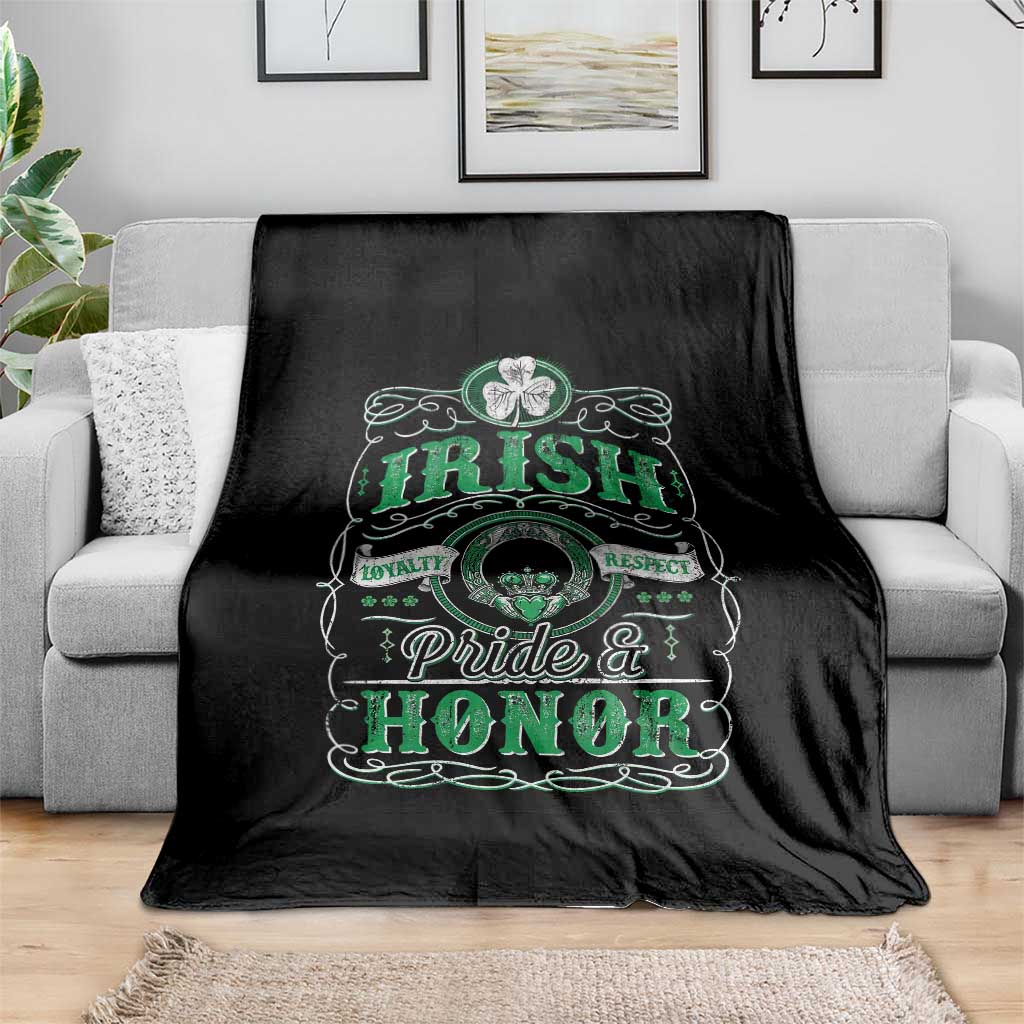 Vintage Irish Pride And Honor St Patricks Day Throw Blanket