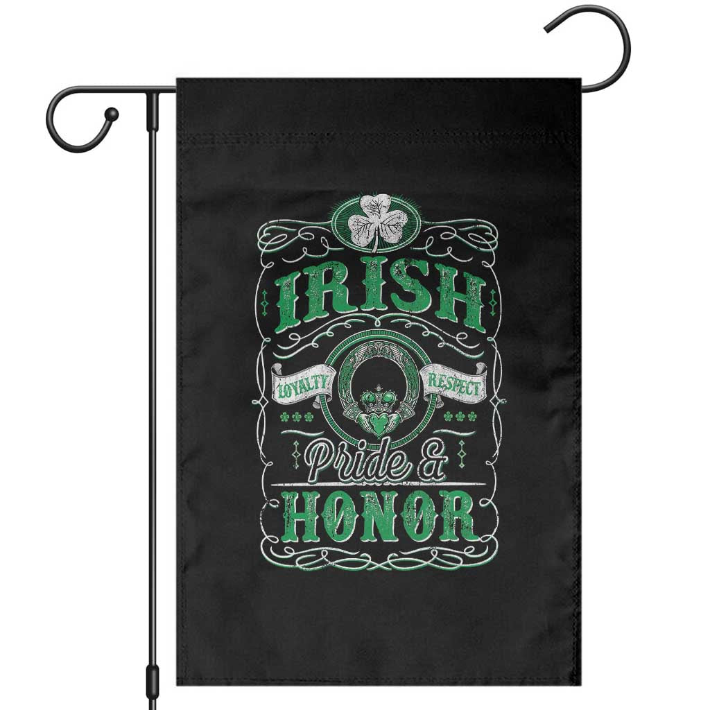 Vintage Irish Pride And Honor St Patricks Day Garden Flag