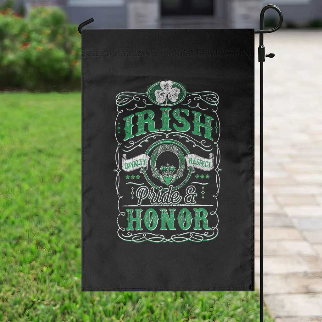 Vintage Irish Pride And Honor St Patricks Day Garden Flag