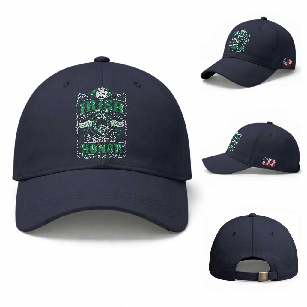 Vintage Irish Pride And Honor St Patricks Day Baseball Cap