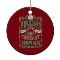 Vintage Irish Pride And Honor St Patricks Day Ceramic Ornament