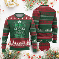 Vintage Irish Pride And Honor St Patricks Day Ugly Christmas Sweater