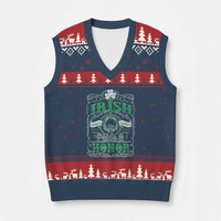 Vintage Irish Pride And Honor St Patricks Day V-Neck Knit Sweater Vest