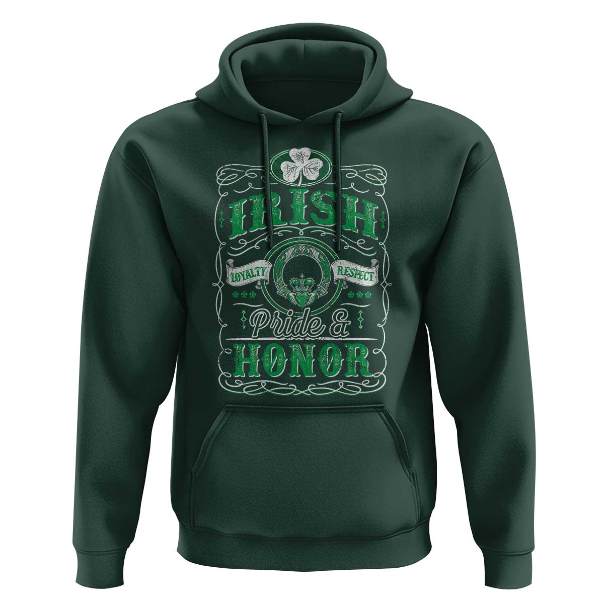 Vintage Irish Pride And Honor St Patricks Day Hoodie