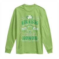 Vintage Irish Pride And Honor St Patricks Day Long Sleeve Shirt