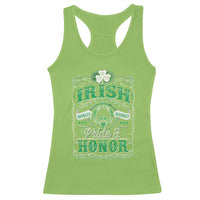 Vintage Irish Pride And Honor St Patricks Day Racerback Tank Top