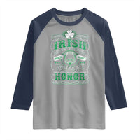 Vintage Irish Pride And Honor St Patricks Day Raglan Shirt
