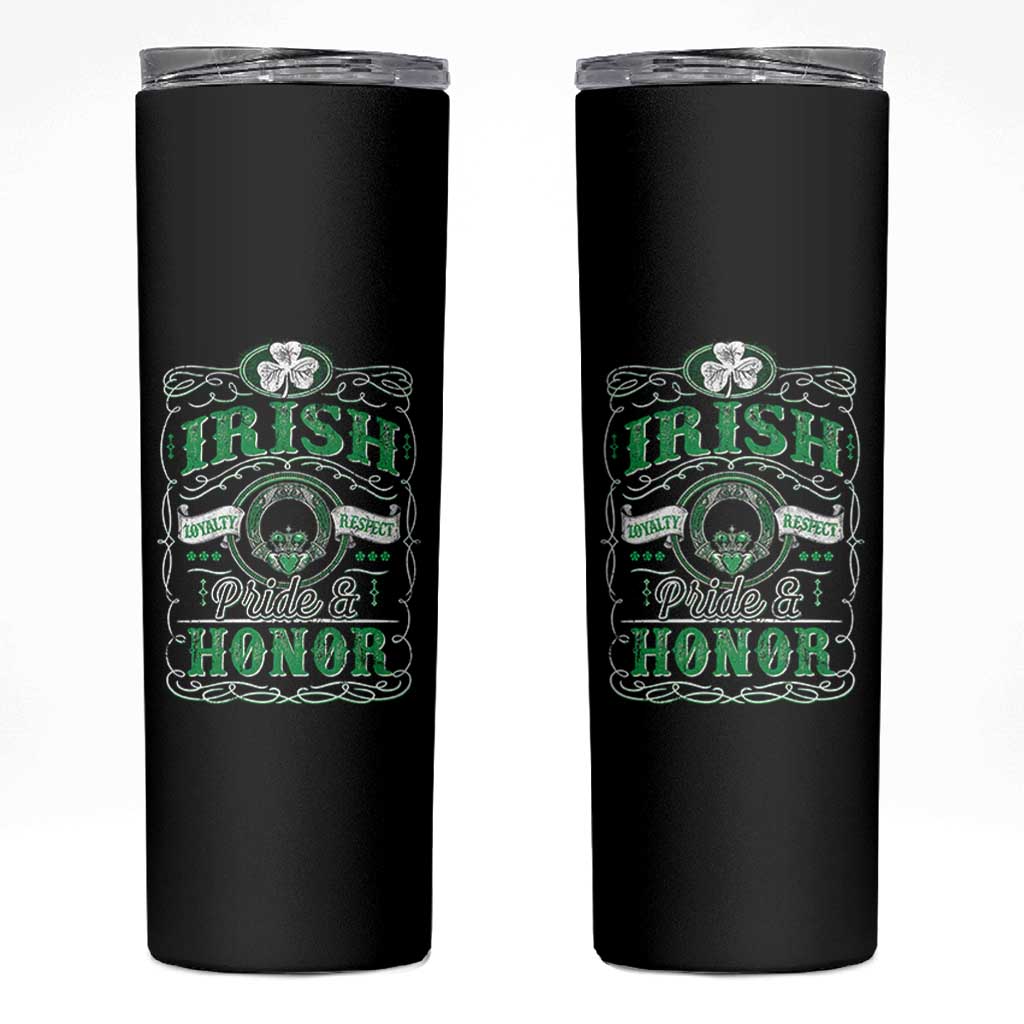 Vintage Irish Pride And Honor St Patricks Day Skinny Tumbler