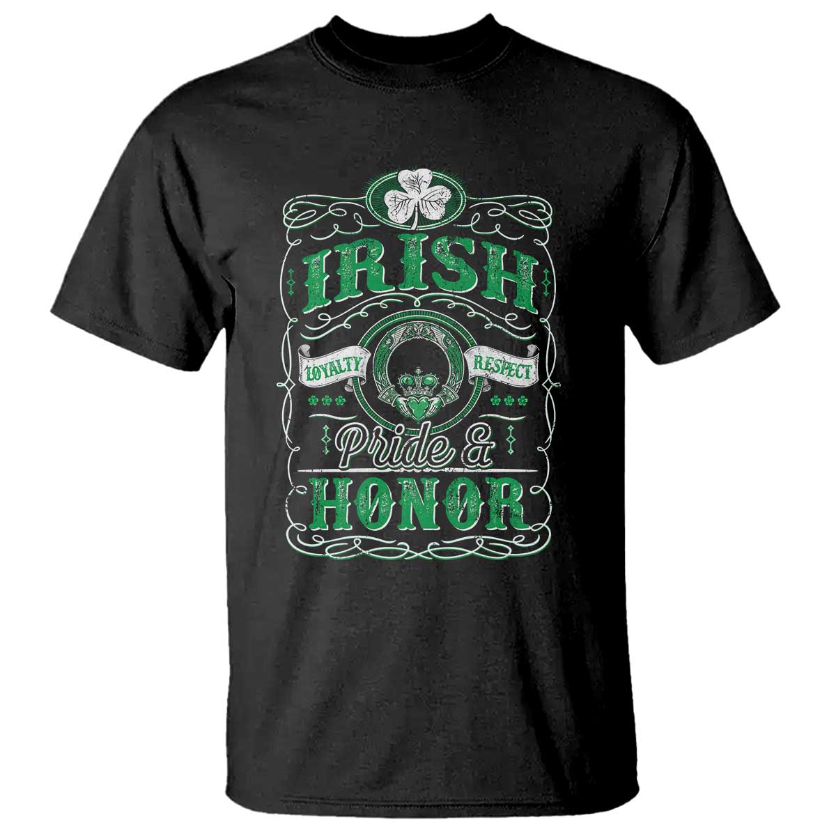 Vintage Irish Pride And Honor St Patricks Day T Shirt