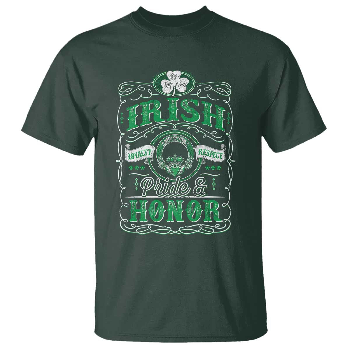 Vintage Irish Pride And Honor St Patricks Day T Shirt