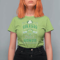 Vintage Irish Pride And Honor St Patricks Day T Shirt For Women