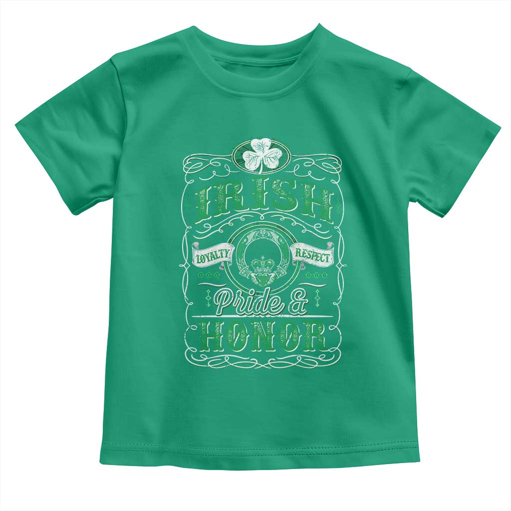 Vintage Irish Pride And Honor St Patricks Day Toddler T Shirt