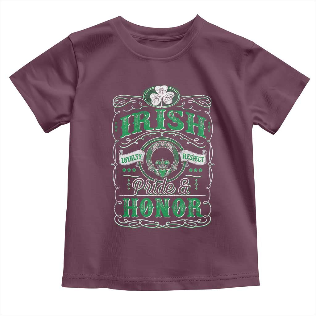 Vintage Irish Pride And Honor St Patricks Day Toddler T Shirt