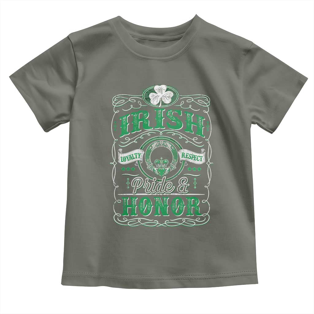 Vintage Irish Pride And Honor St Patricks Day Toddler T Shirt