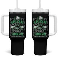 Vintage Irish Pride And Honor St Patricks Day Tumbler With Handle