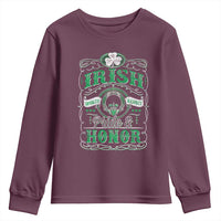 Vintage Irish Pride And Honor St Patricks Day Youth Sweatshirt