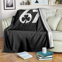 Funny St Patricks Day 67 Six Seven Vintage Shamrock Throw Blanket