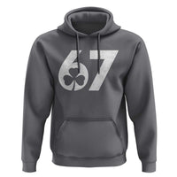 Funny St Patricks Day 67 Six Seven Vintage Shamrock Hoodie