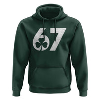 Funny St Patricks Day 67 Six Seven Vintage Shamrock Hoodie