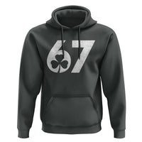 Funny St Patricks Day 67 Six Seven Vintage Shamrock Hoodie