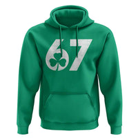 Funny St Patricks Day 67 Six Seven Vintage Shamrock Hoodie