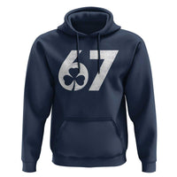 Funny St Patricks Day 67 Six Seven Vintage Shamrock Hoodie