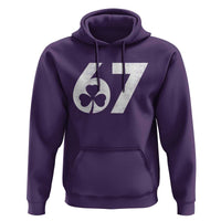 Funny St Patricks Day 67 Six Seven Vintage Shamrock Hoodie