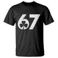 Funny St Patricks Day 67 Six Seven Vintage Shamrock T Shirt