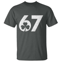 Funny St Patricks Day 67 Six Seven Vintage Shamrock T Shirt