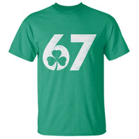 Funny St Patricks Day 67 Six Seven Vintage Shamrock T Shirt