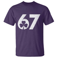 Funny St Patricks Day 67 Six Seven Vintage Shamrock T Shirt