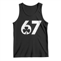 Funny St Patricks Day 67 Six Seven Vintage Shamrock Tank Top