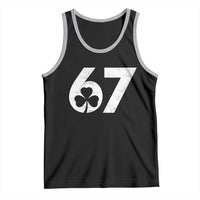 Funny St Patricks Day 67 Six Seven Vintage Shamrock Tank Top