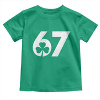 Funny St Patricks Day 67 Six Seven Vintage Shamrock Toddler T Shirt