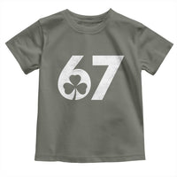 Funny St Patricks Day 67 Six Seven Vintage Shamrock Toddler T Shirt