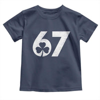 Funny St Patricks Day 67 Six Seven Vintage Shamrock Toddler T Shirt