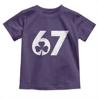 Funny St Patricks Day 67 Six Seven Vintage Shamrock Toddler T Shirt