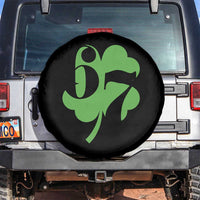 Funny St Patricks Day 67 Six Seven Meme Shamrock Spare Tire Cover