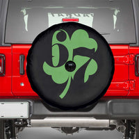 Funny St Patricks Day 67 Six Seven Meme Shamrock Spare Tire Cover