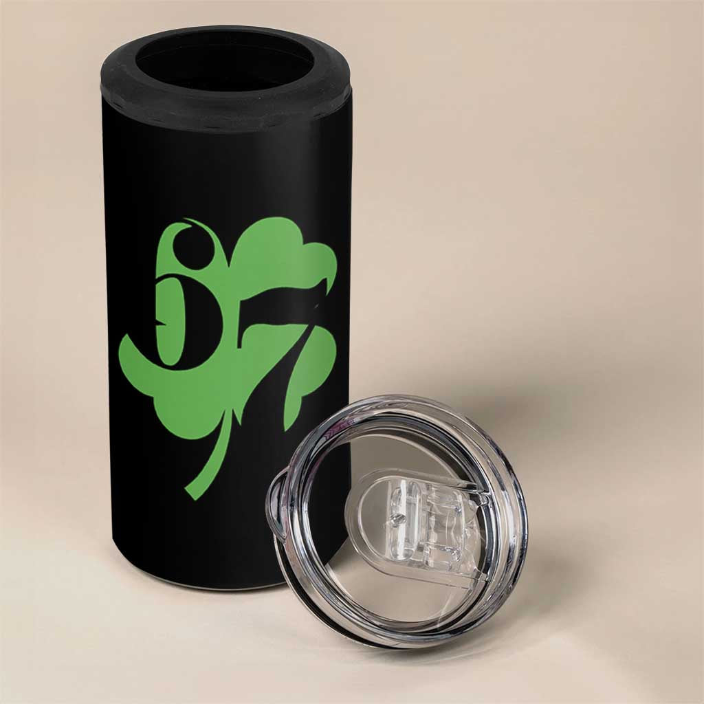Funny St Patricks Day 67 Six Seven Meme Shamrock 4 in 1 Can Cooler Tumbler