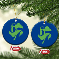 Funny St Patricks Day 67 Six Seven Meme Shamrock Ceramic Ornament