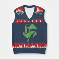 Funny St Patricks Day 67 Six Seven Meme Shamrock V-Neck Knit Sweater Vest